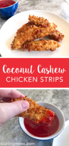 Coconut Cashew Chicken Strips, chinese buffet copycat