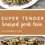 Braised Pork Pinterest Pin Image