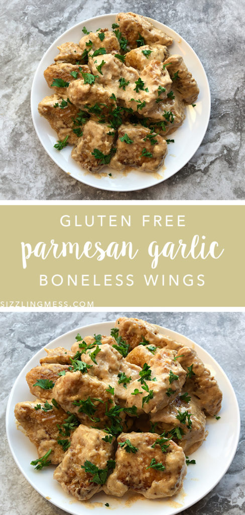Gluten Free Parmesan Garlic Boneless Wings, buffalo wild wings copycat