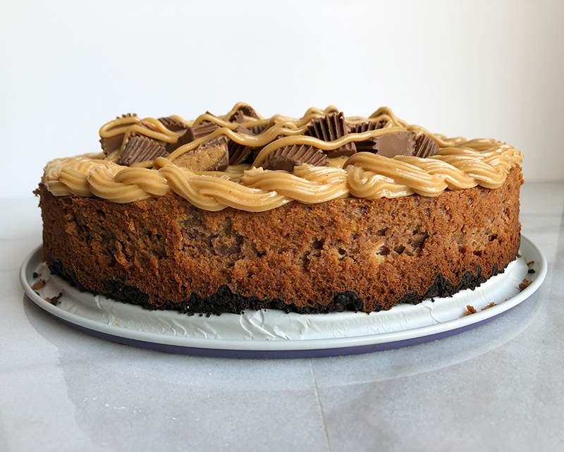 Chocolate Peanut Butter Cup Cheesecake, gluten free cheesecake