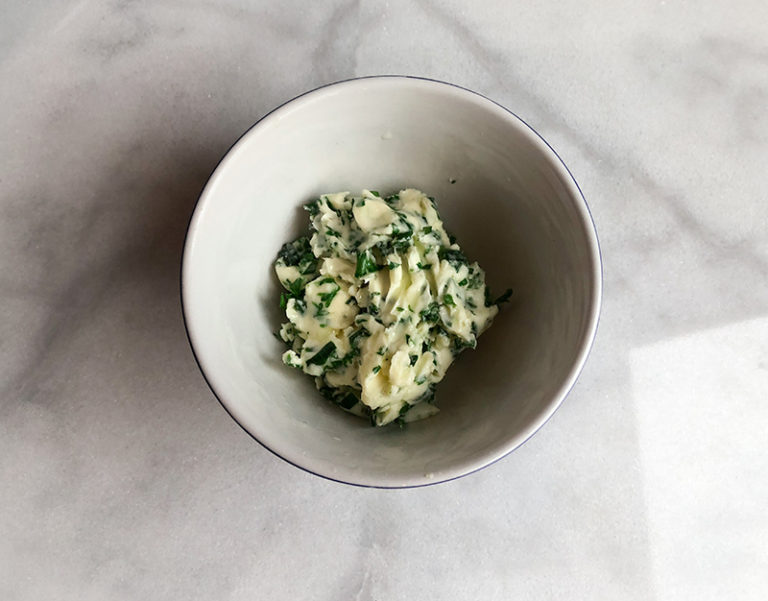 Tarragon Compound Butter Sizzling Mess
