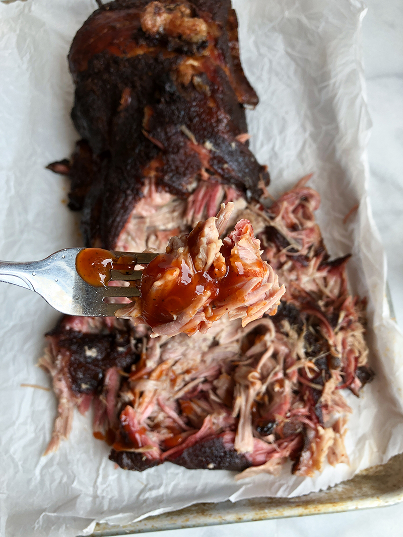 Kansas City-Style Smoked Pulled Pork