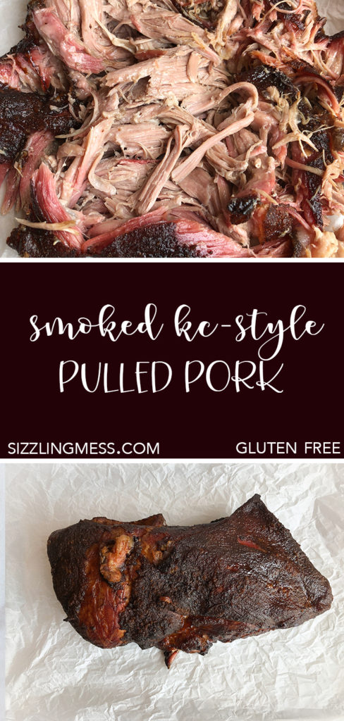 Smoked Kansas City-Style Pulled Pork, gluten free, authentic smoked barbecue recipe, smoker recipes, Traeger recipes