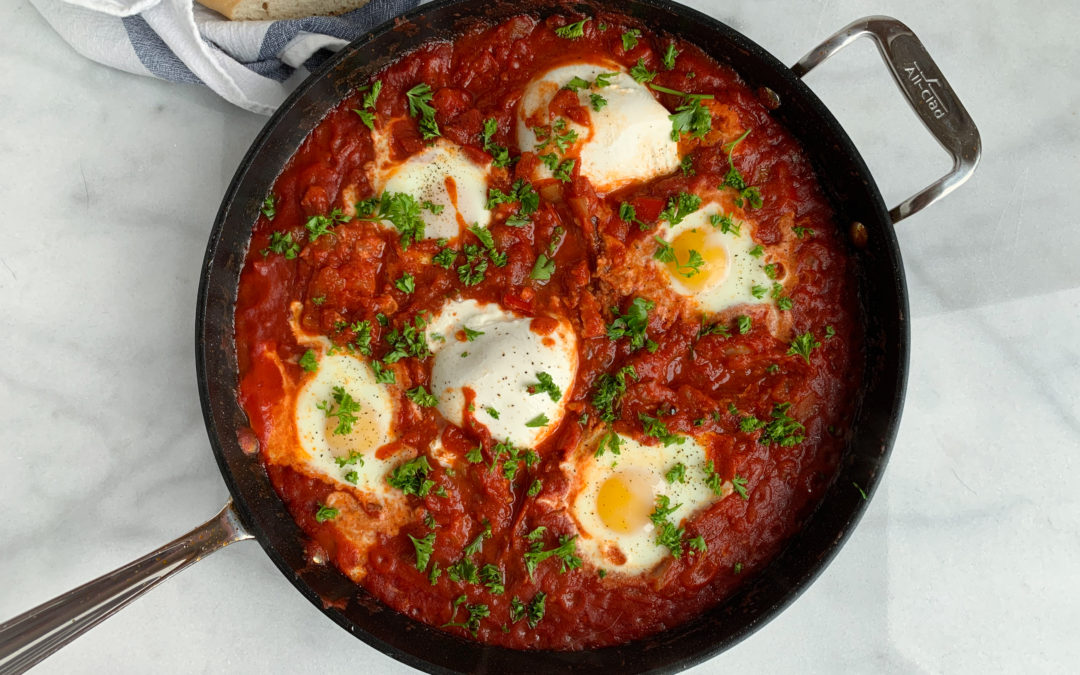Shakshuka with Harissa and Burrata