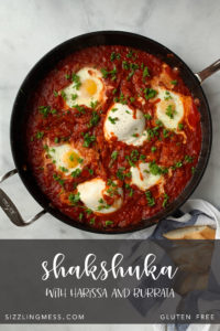 Shakshuka with harissa and burrata